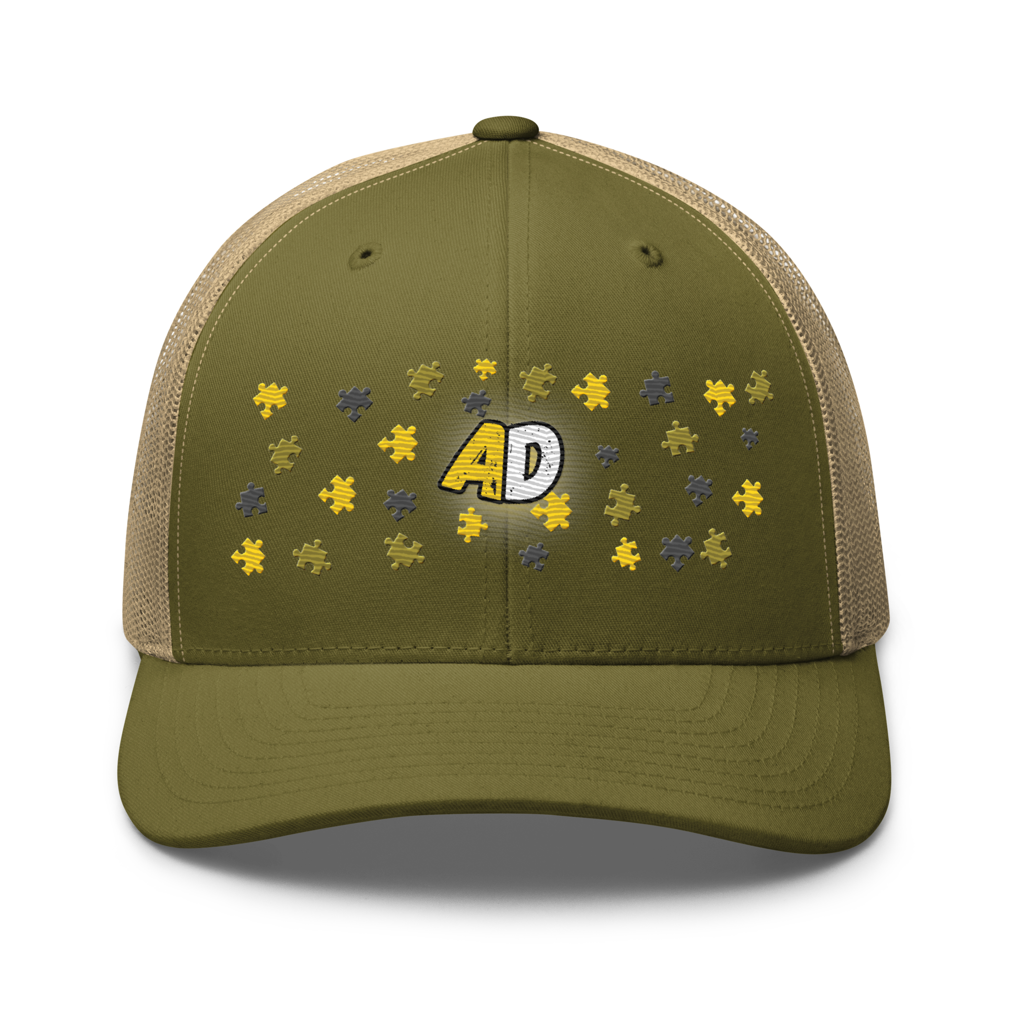 AD Cargo Puzzle Logo Trucker Cap