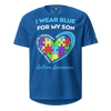 I Wear Blue for my Son AD Autism Awareness sports jersey